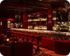 Ticari lounge ve bar alanı