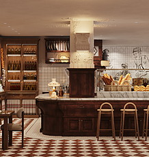Ticari kafe alanı